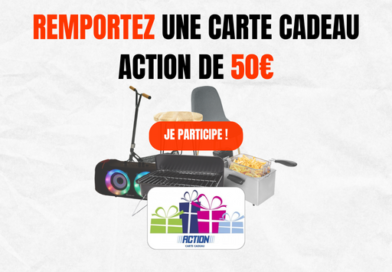 Jeu-concours – gagnez une carte cadeau Action de 50€ !