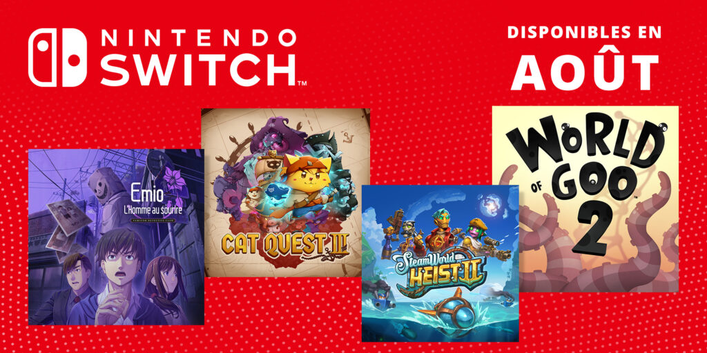 Nintendo Switch Jeux d'Aout