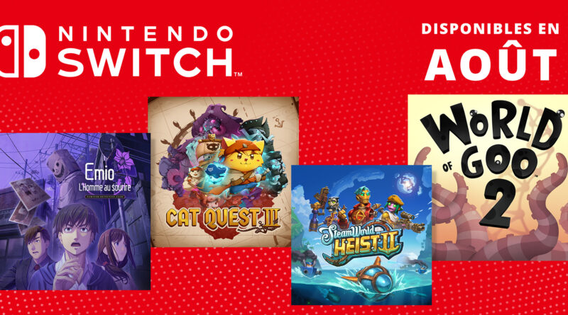 Nintendo Switch Jeux d'Aout