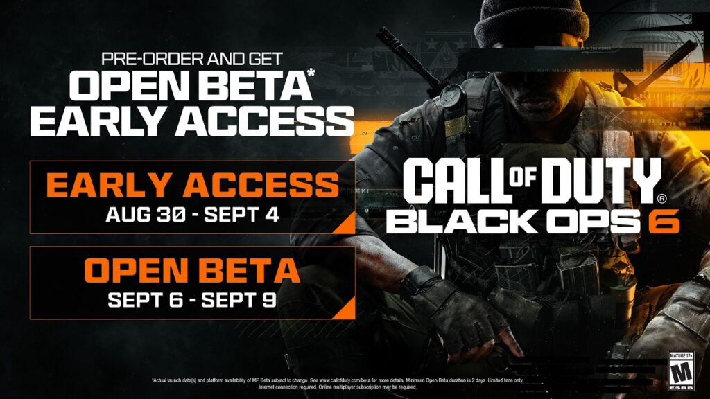 les dates de la Bêta ouverte du Multijoueur de Black Ops 6