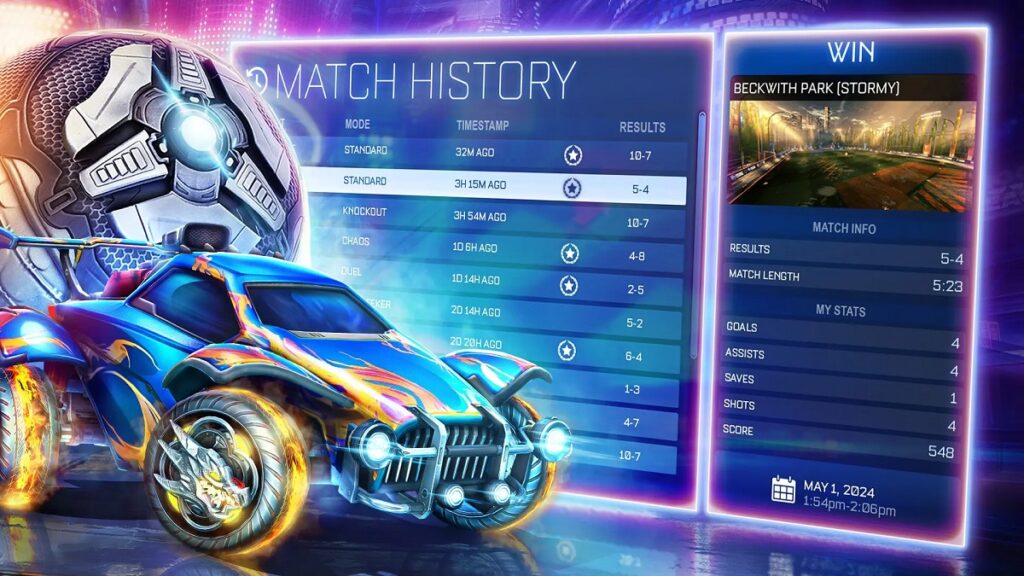 Rocket League et des profils de joueur