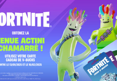 carte cadeau de V-bucks pour recevoir la tenue Actini chamarré