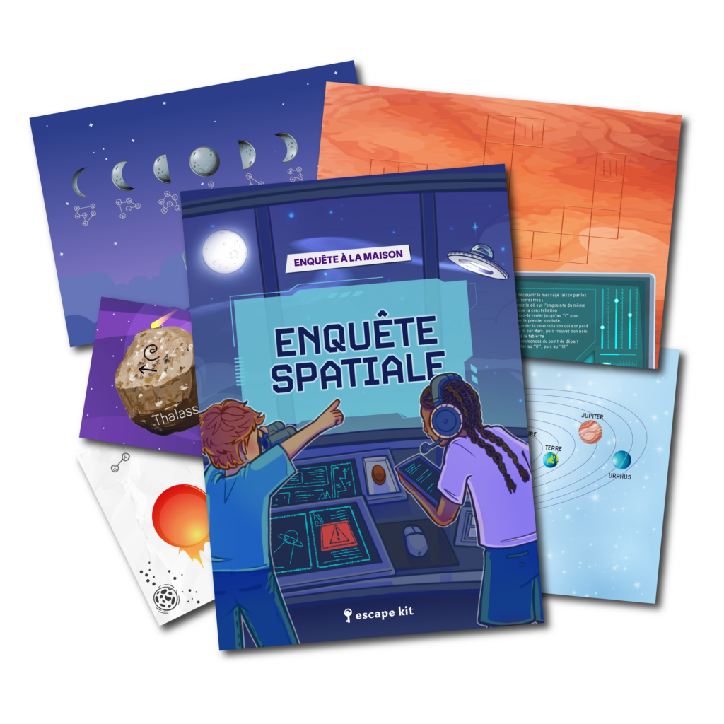 Escape Kit : Contenu du kit Enquête Spatiale