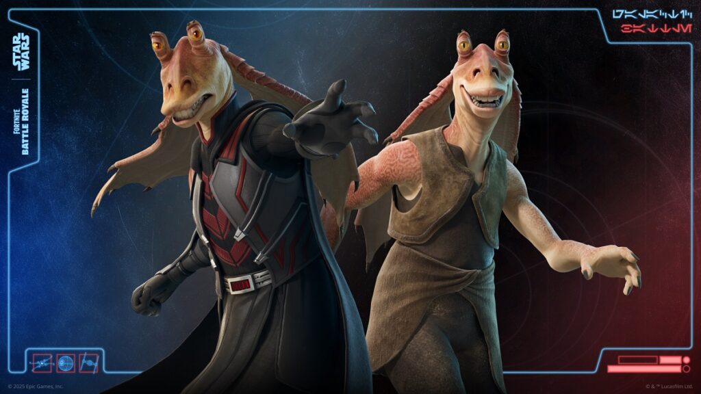 la tenue Jar Jar Binks disponible dans la boutique de Fortnite