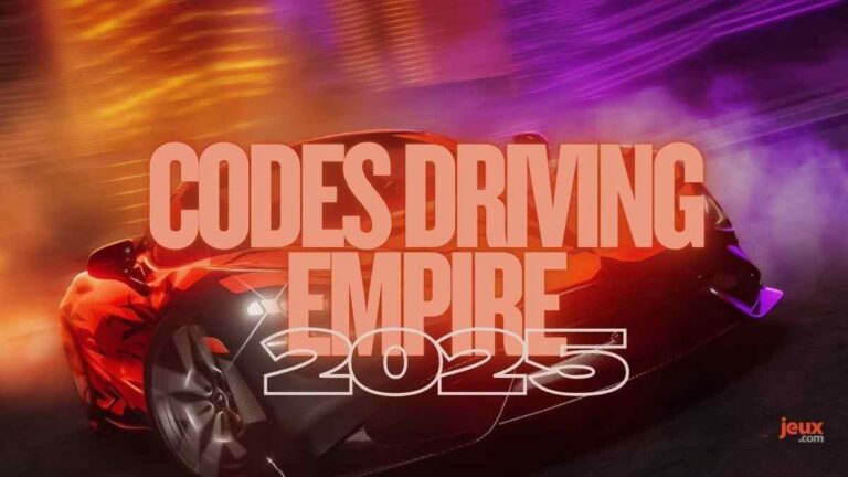 Codes Driving Empire voitures et argent gratuits en 2025 (Roblox)