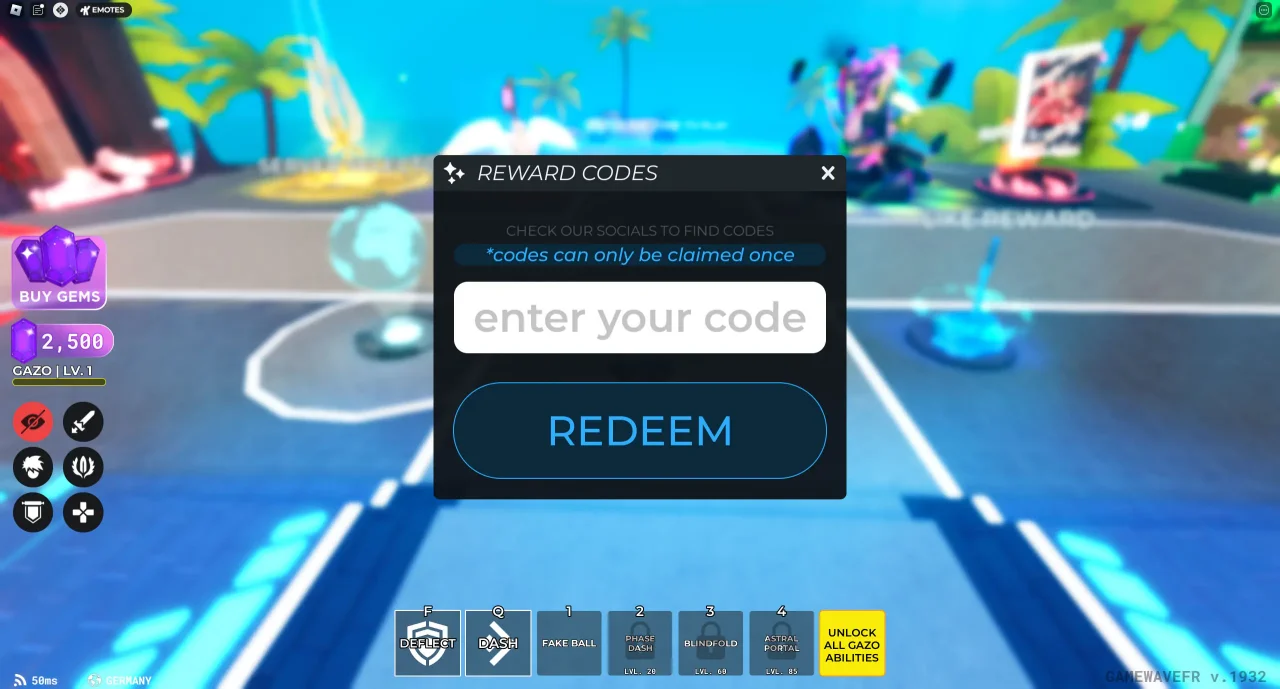 Activer Codes death ball 2