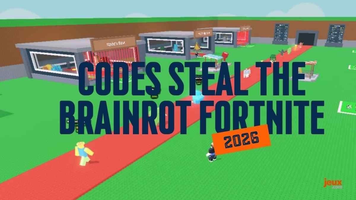 Codes Steal the Brainrot Fortnite : la liste complète (février 2026)