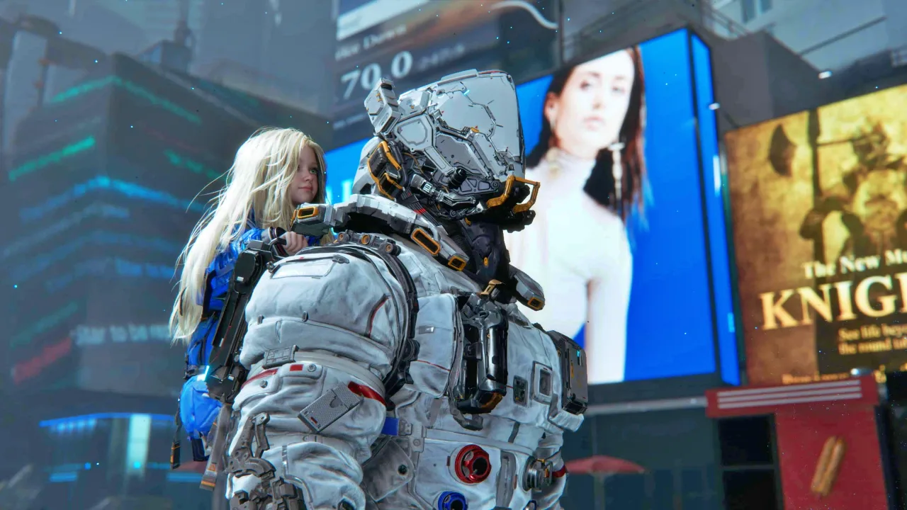 Hugh et Diana dans Pragmata