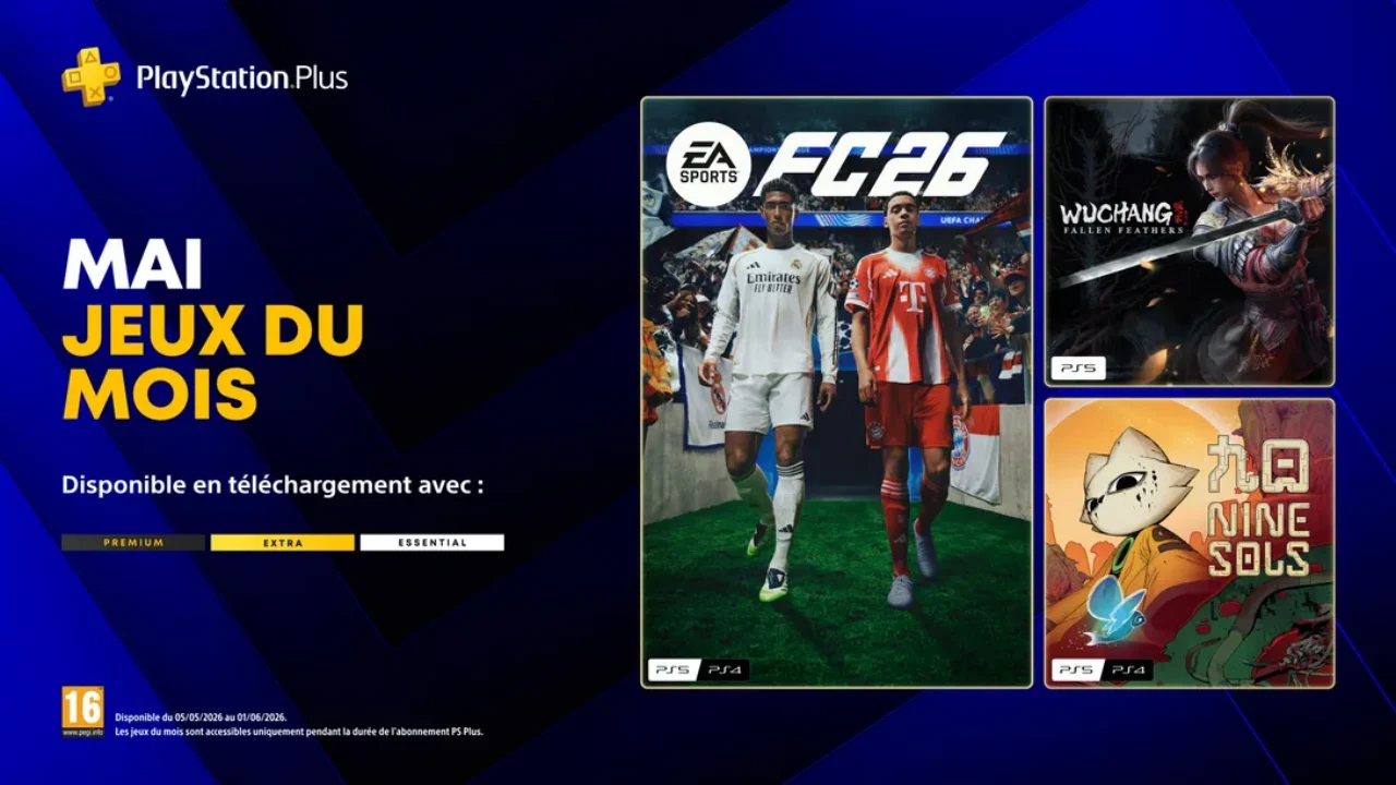 jeux de mai 2026 PS Plus