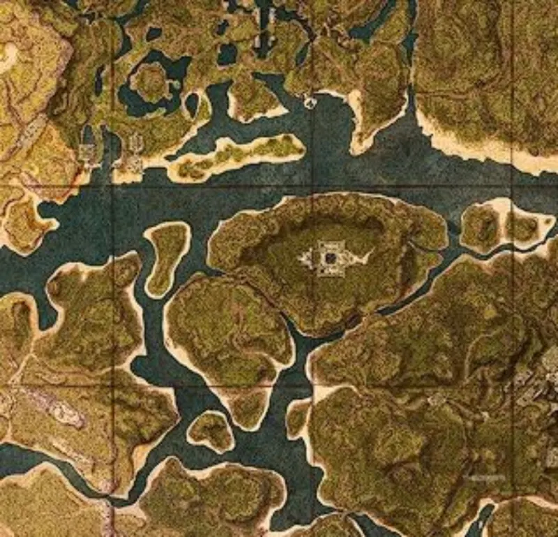 Carte des marais de l'Est